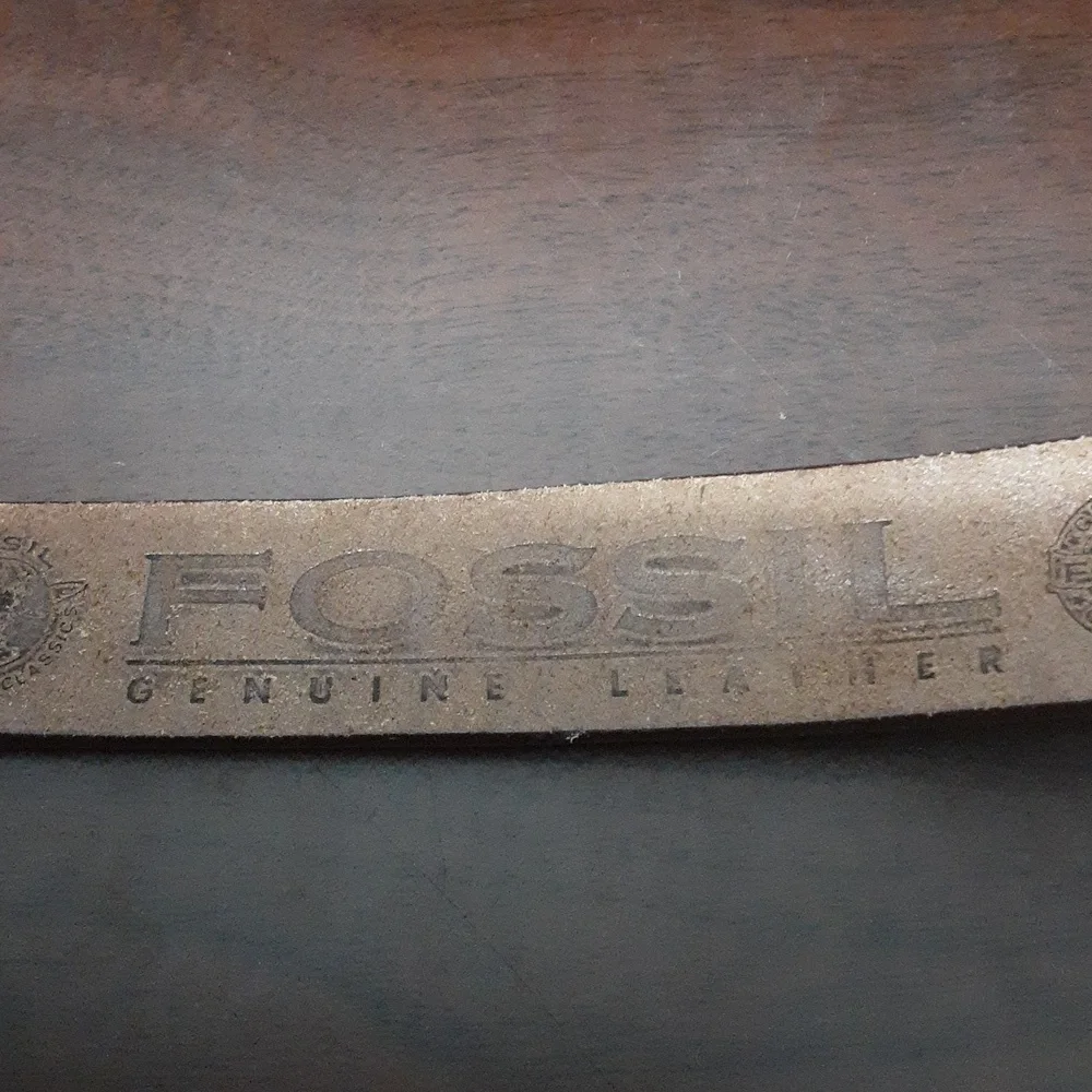 VTG Fossil Genuine‎ Leather Multicolor Beaded  Belt